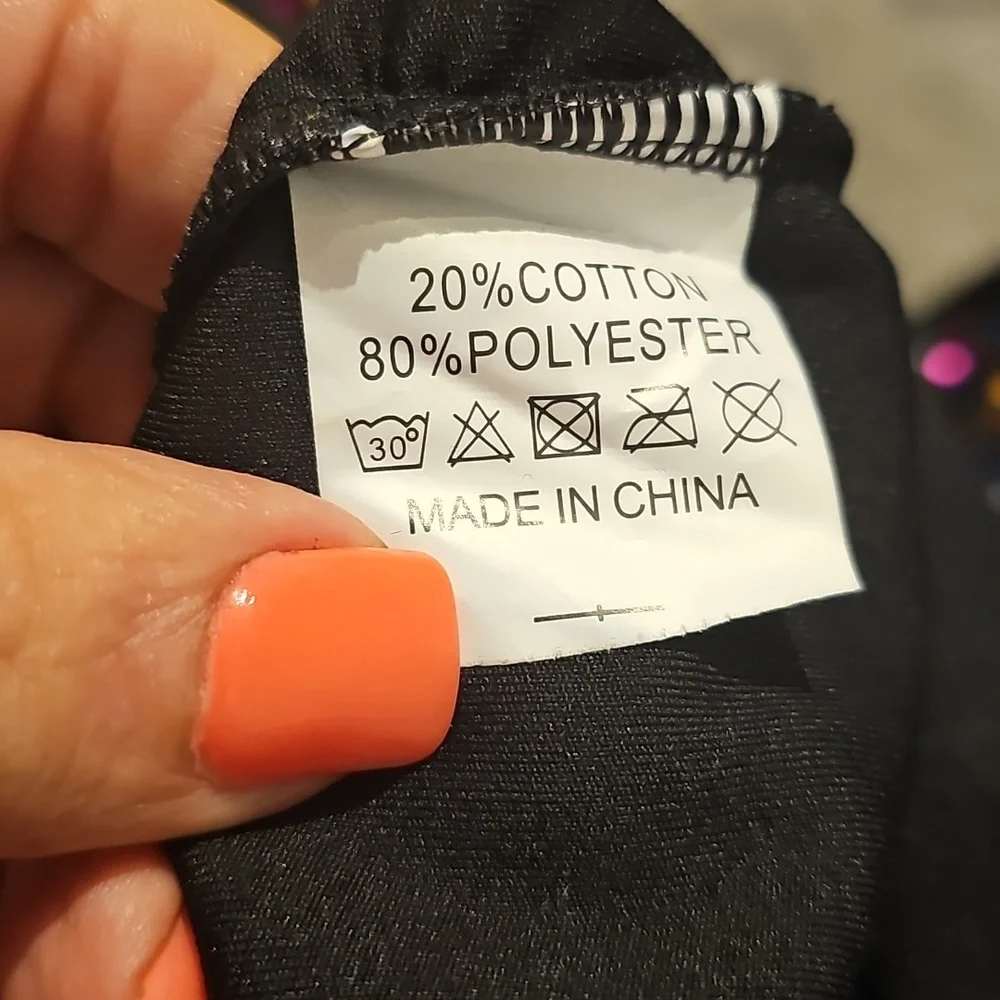 Black Sequin Sleeve Women's Top. NWOT - Picture 5 of 6